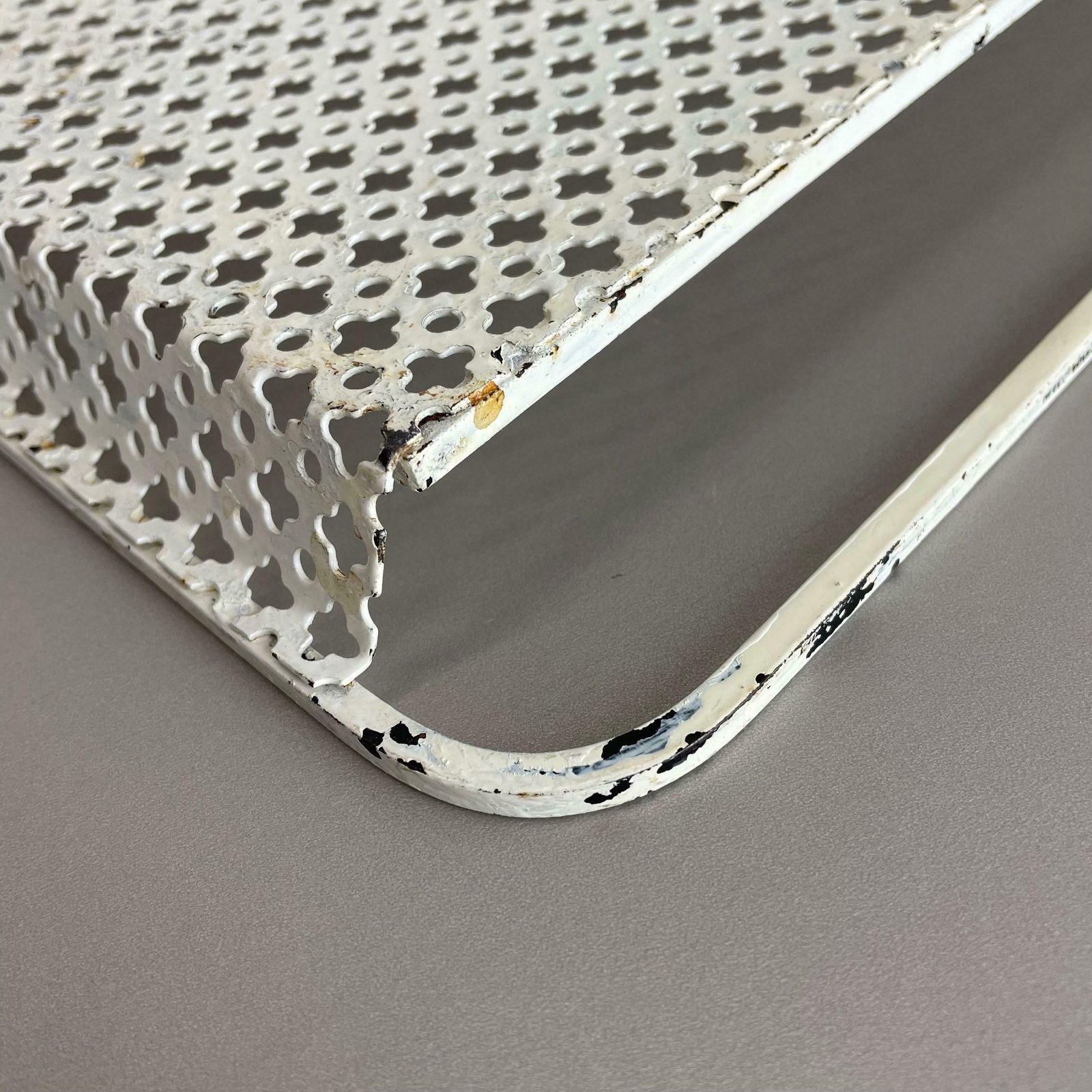 Home Decor Original French Modernist Metal Tray Rigituelle By Mathieu Matégot 1950s photo