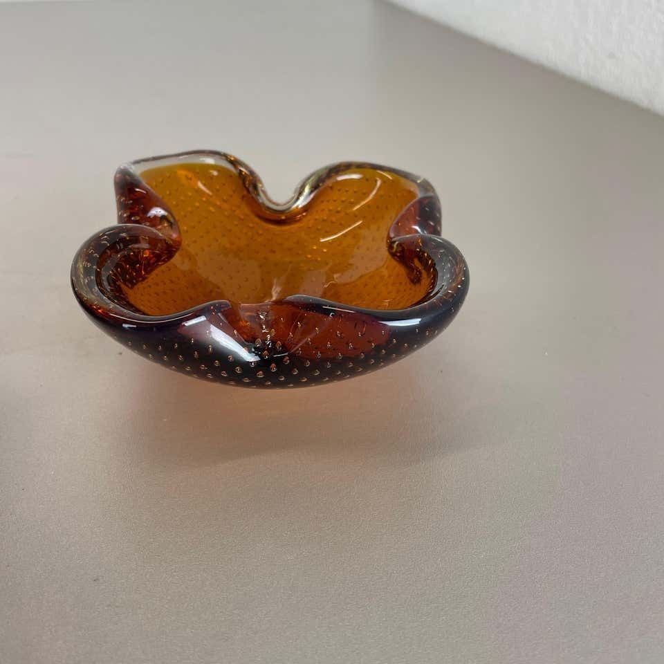 Home Decor Set Of 2 Murano Glass Bowl Shells Ashtray Element By Venini, Italy, 1970s photo