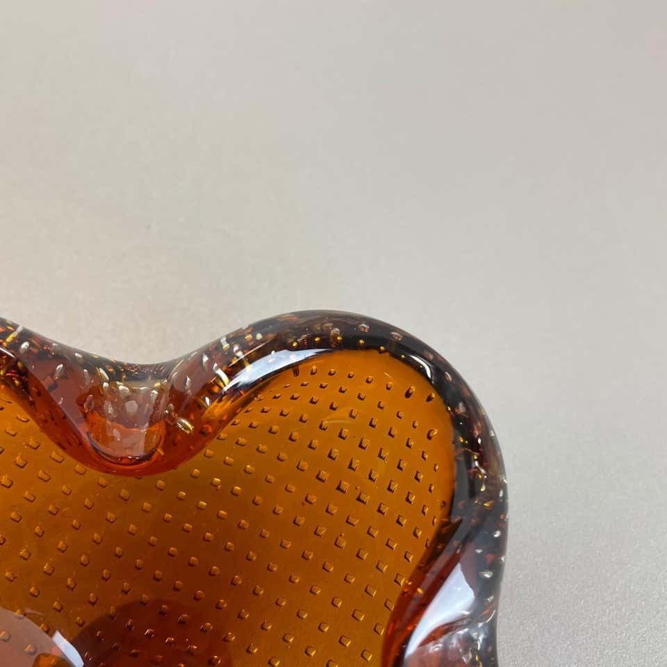 photo vintage Set Of 2 Murano Glass Bowl Shells Ashtray Element By Venini, Italy, 1970s