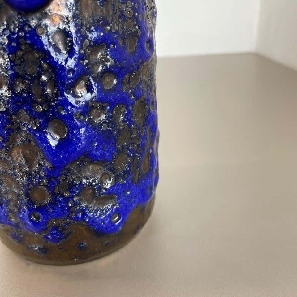 photo vinterior Rare Super Color Crusty Fat Lava Multi Color Vase Scheurich, Germany Wgp, 1970s