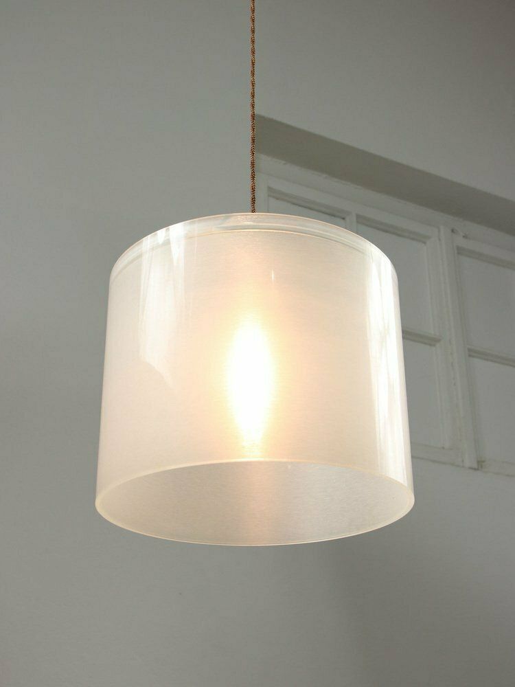 Vintage Italian Acrylic Glass Pendant Lamp, 1980s photo furniture