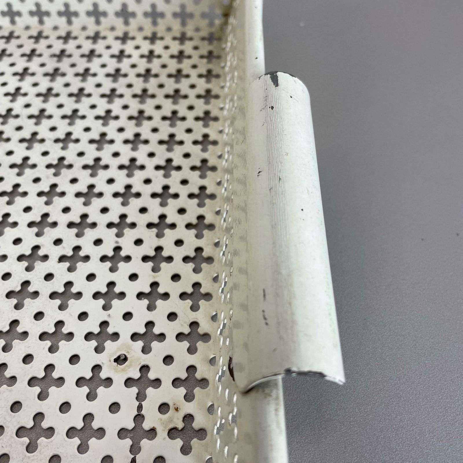 865.0 Original French Modernist Metal Tray Rigituelle By Mathieu Matégot 1950s photo