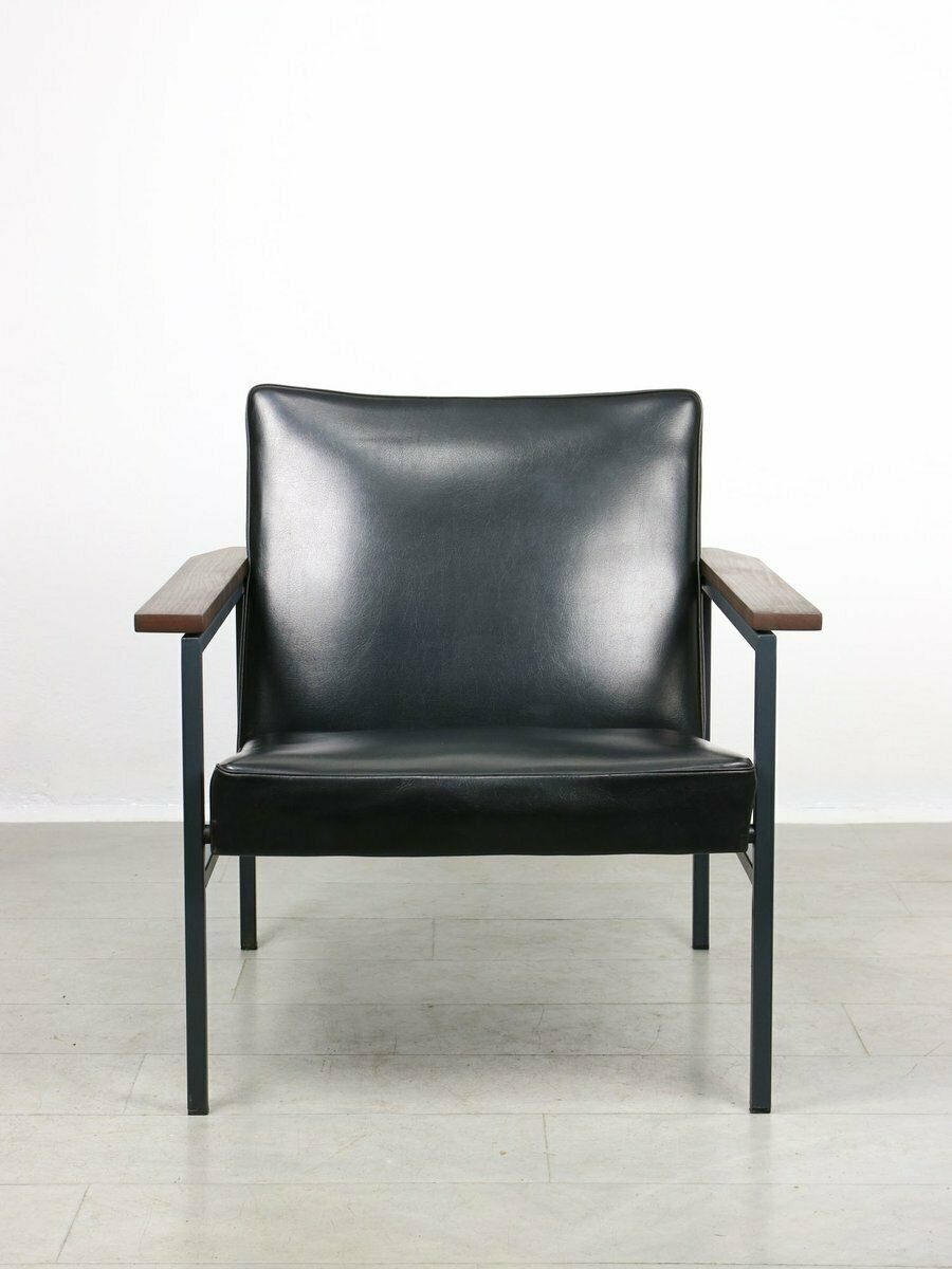 Vintage Bauhaus Lounge Chair In Black, 1970s photo furniture