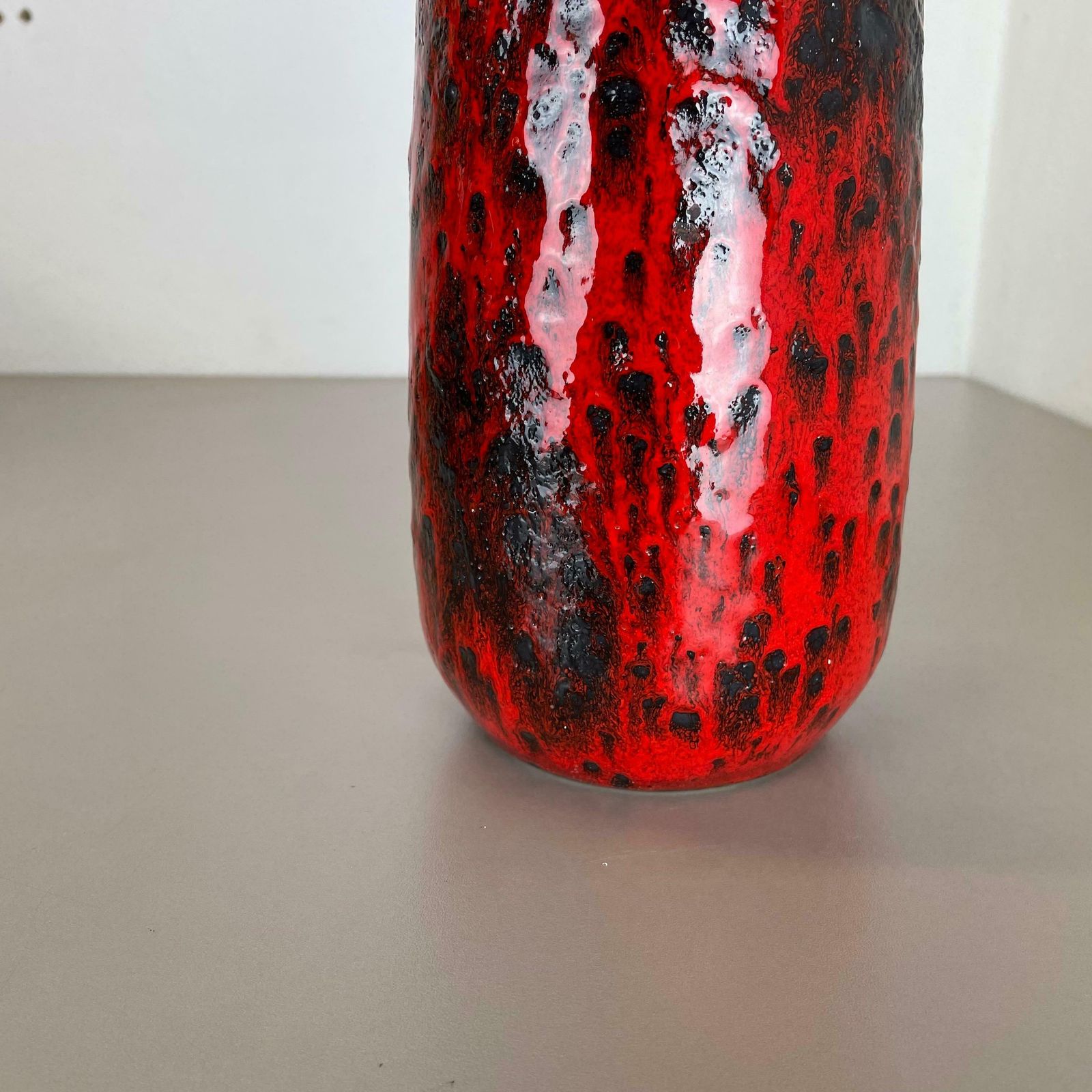 Rare Super Color Crusty Fat Lava Multi Color Vase Scheurich, Germany Wgp, 1970s photo 445.0