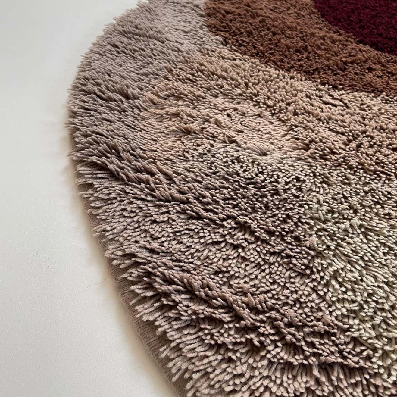 photo vinterior Psychedelic Multi Color Panton Style High Pile Rya Rug Carpet Desso, Netherlands