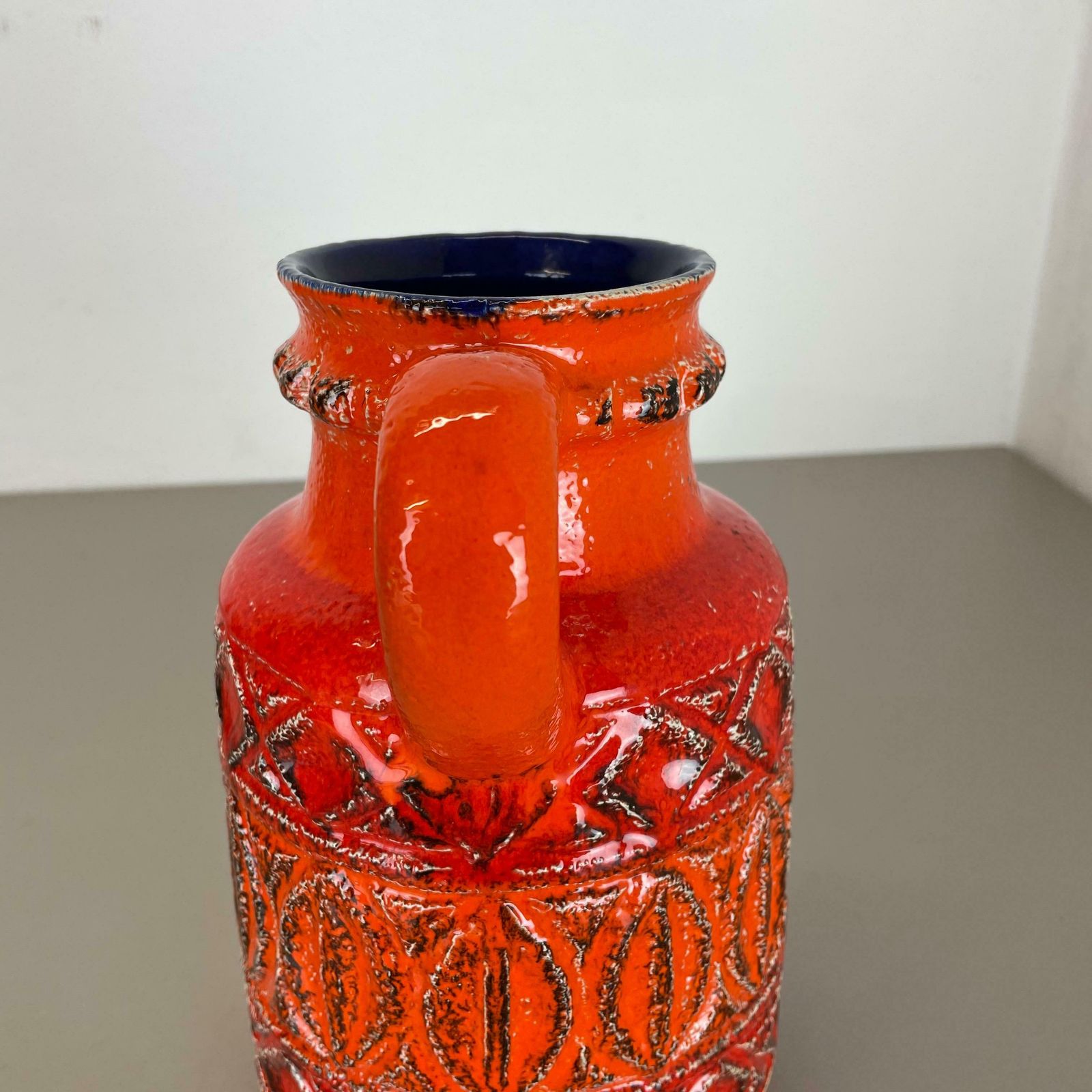 409.0 Super Colorful Fat Lava Pottery Vase By Bay Ceramics, Germany, 1970s photo