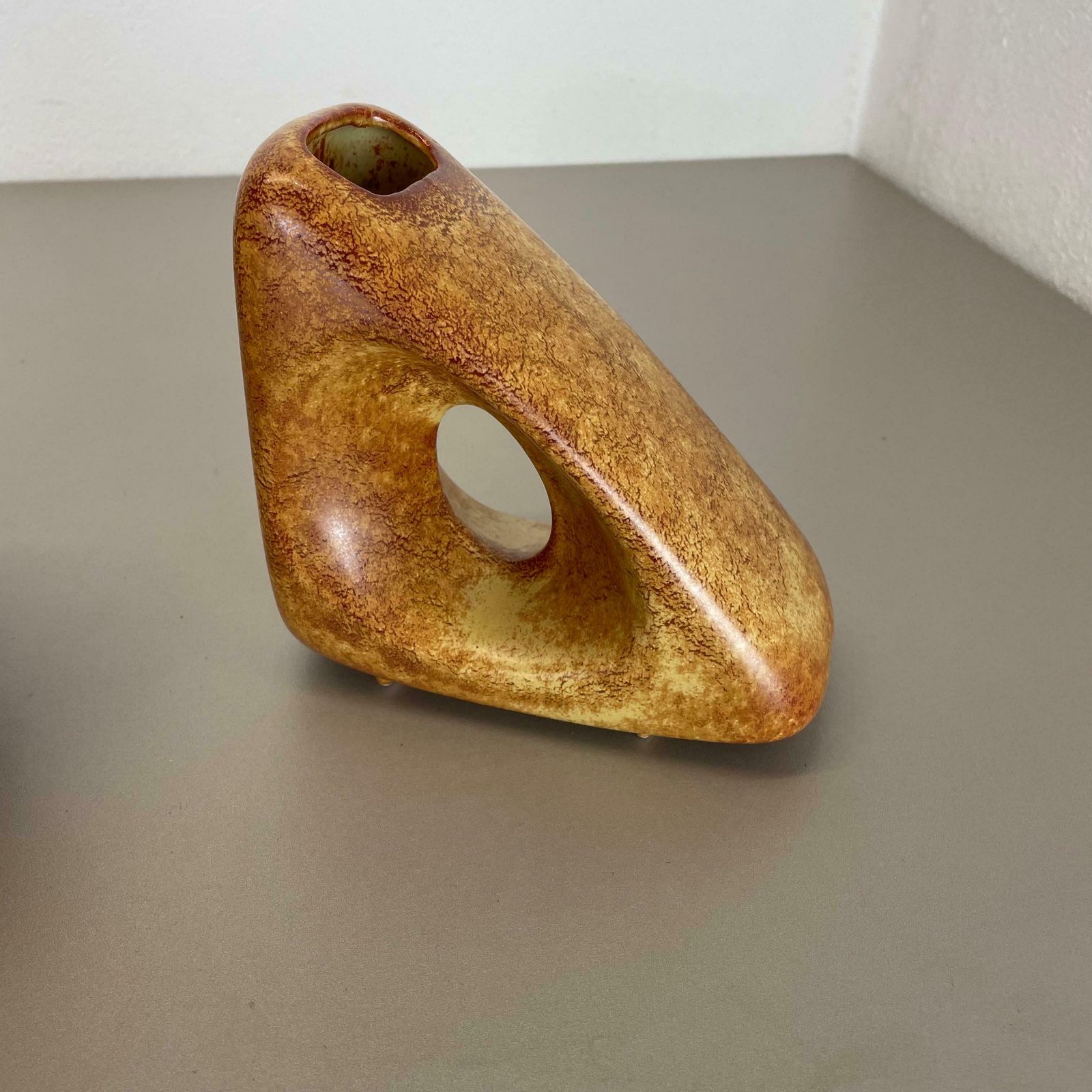 photo for sale Set Of 2 Ceramic Studio Pottery Vases By Bertoncello Ceramics Italy 1970s