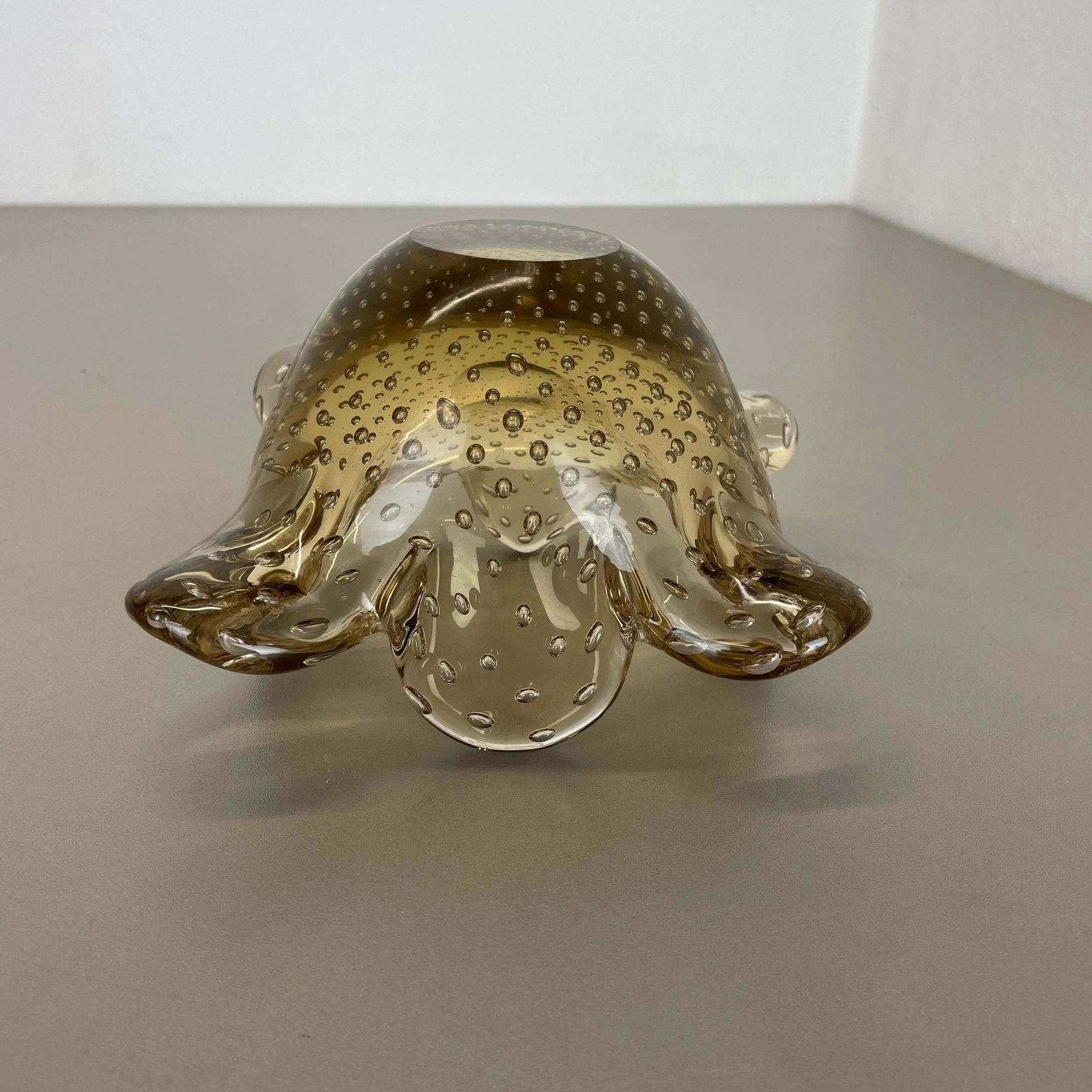 photo buy Glass Bowl Element Shell Ashtray Murano Bubble By Barovier And Toso Italy 1970s