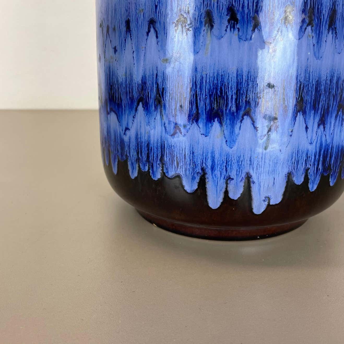 Large Pottery Fat Lava Multi Color Floor Vase 408 40 Made By Scheurich, 1970s photo 497.0