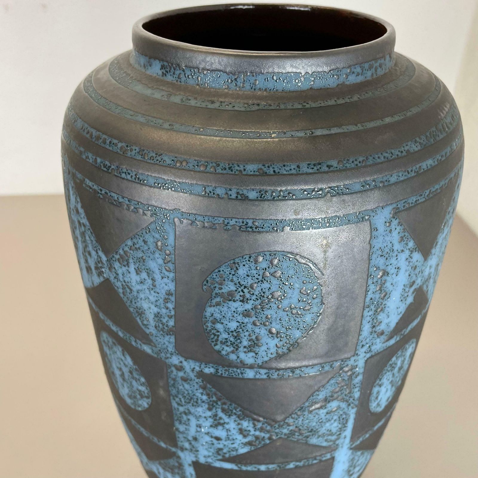 Fat Lava Ceramic Ankara Vase By Heinz Siery Carstens Tönnieshof Germany 1960s photo vintage