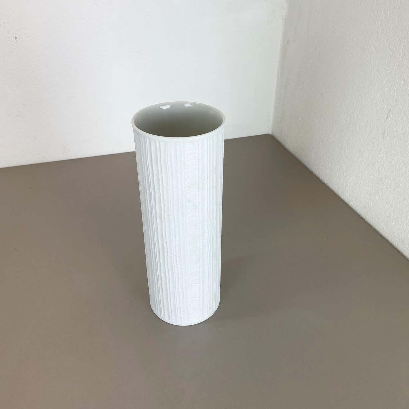 Large 32cm Op Art Vase Vase Heinrich Fuchs For Hutschenreuther, Germany, 1970s photo Home Decor