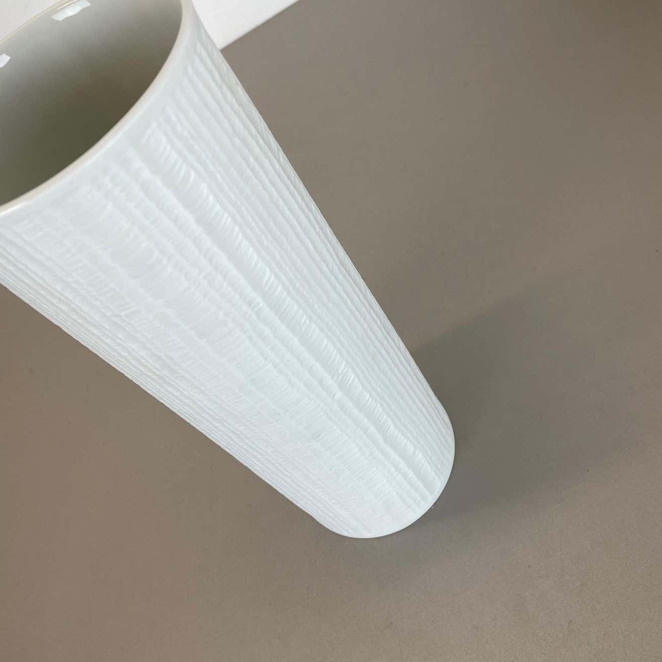 photo vintage Large 32cm Op Art Vase Vase Heinrich Fuchs For Hutschenreuther, Germany, 1970s