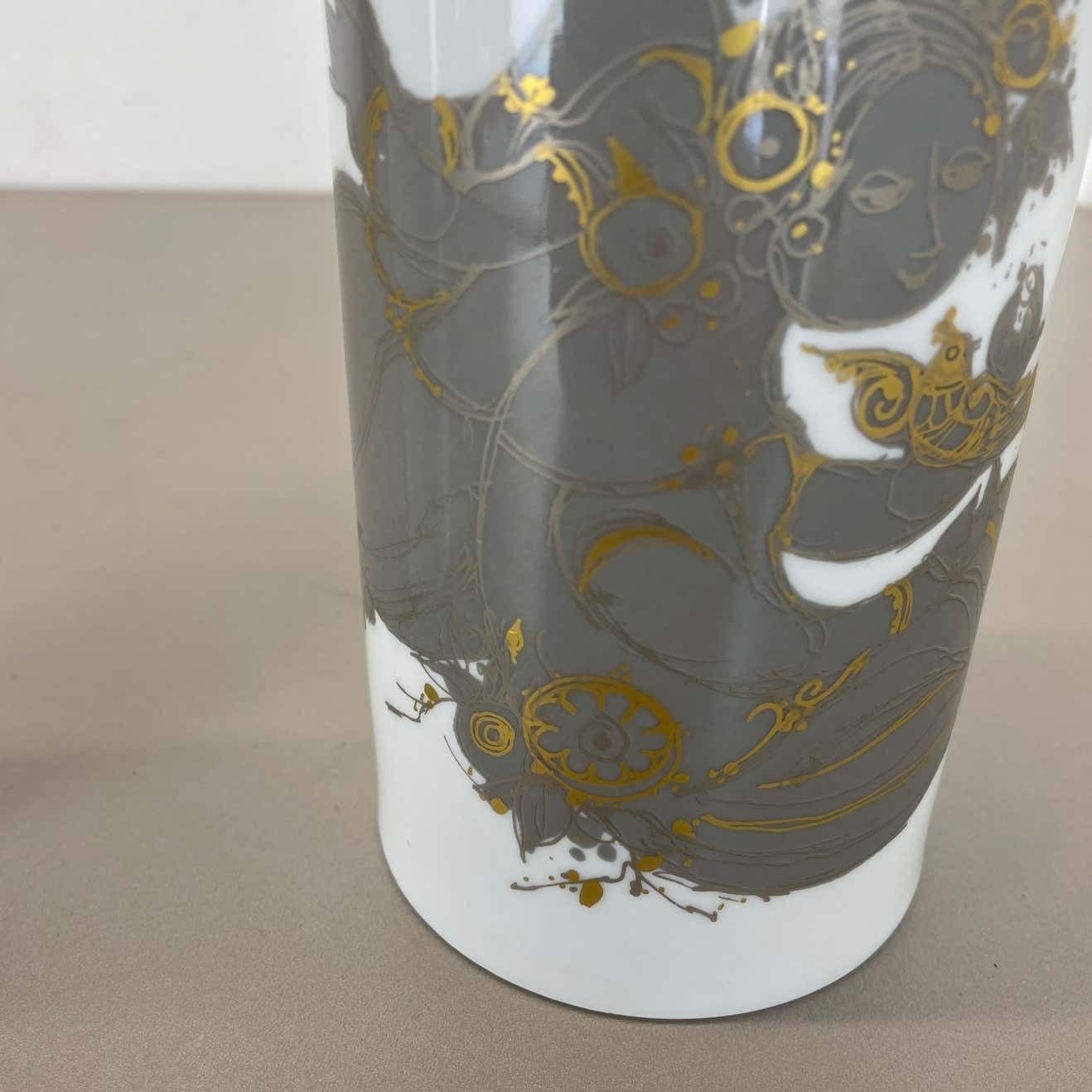 Home Decor Set Of 2 Porcelain Vase By Björn Wiinblad For Rosenthal Studio Line Germany 1970 photo