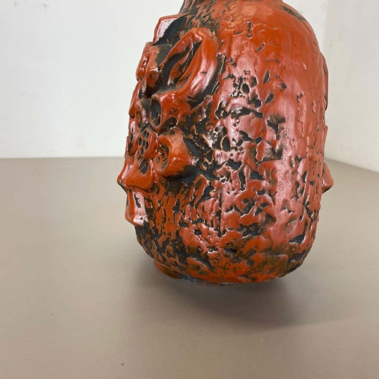 Fat Lava Ceramic Pottery Vase Heinz Siery Carstens Tönnieshof, Germany, 1970s photo buy