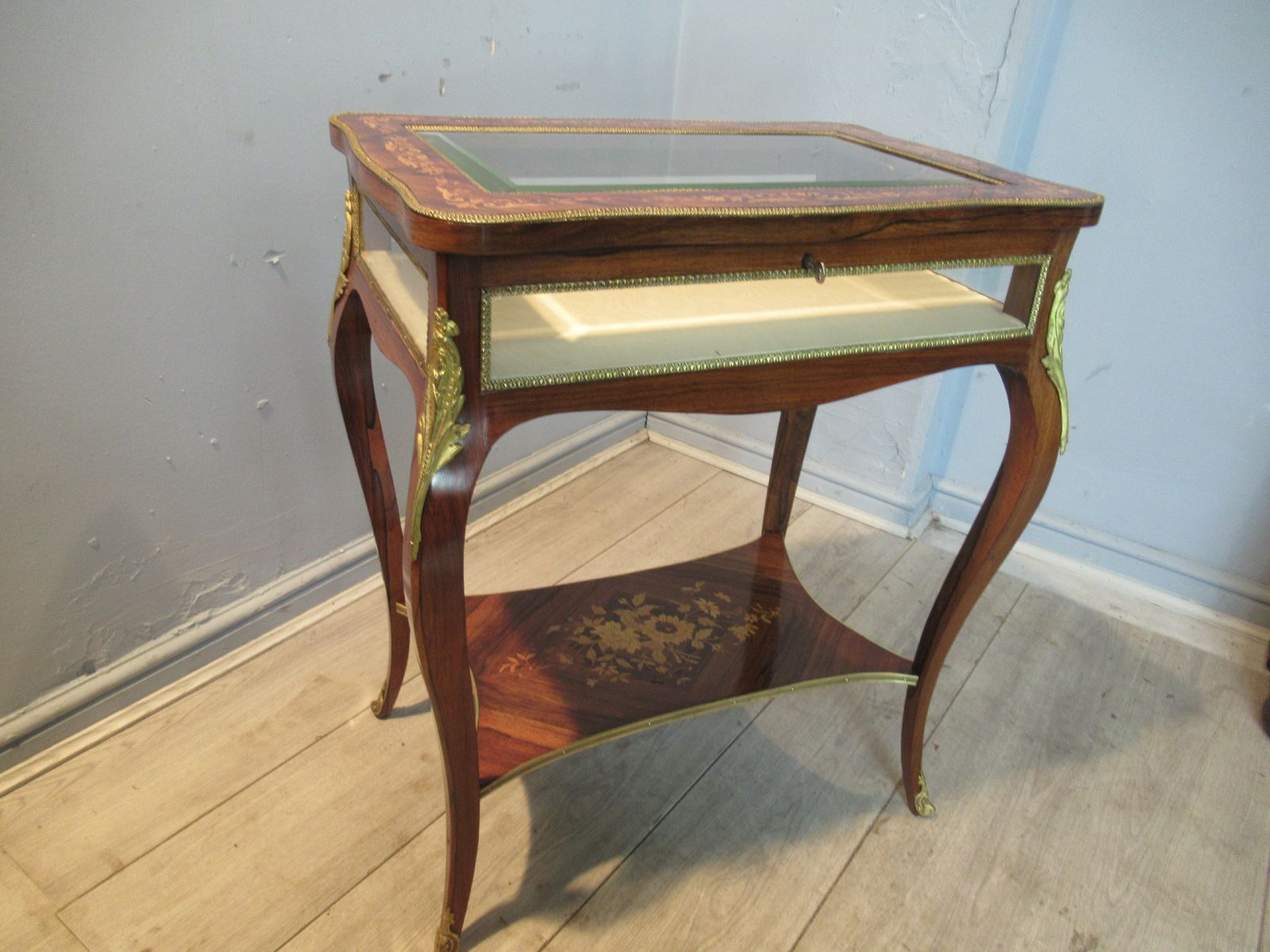 Good   Quality 19th Century French  Bijouterie Cabinet photo for sale