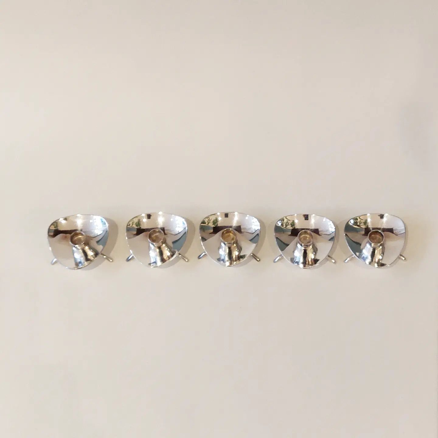 Set Of Five Mid 20th Century Taper / Candle Holders By Cohr Atla photo vinterior