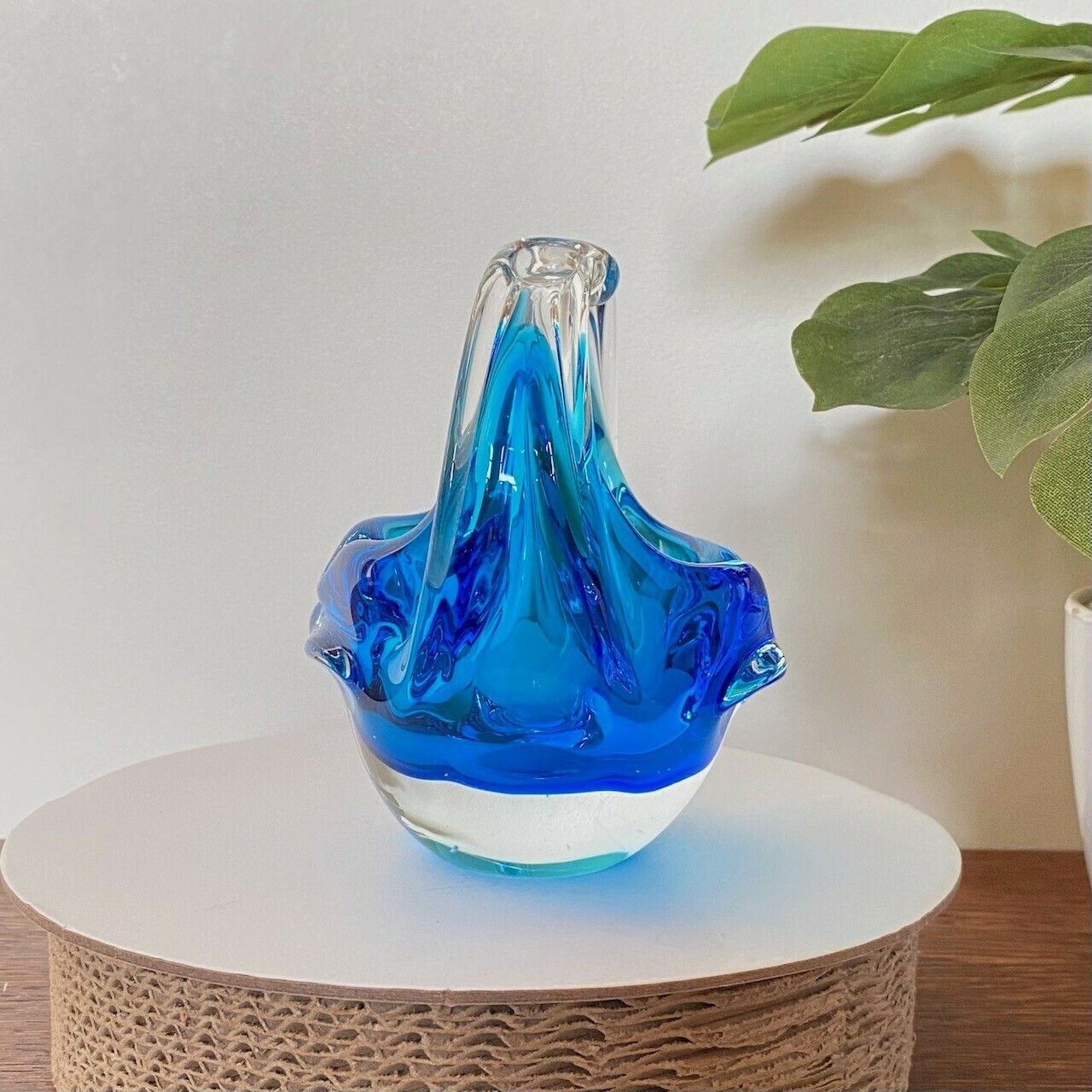 Helder En Blauw Murano Schaal photo Woonaccessoires