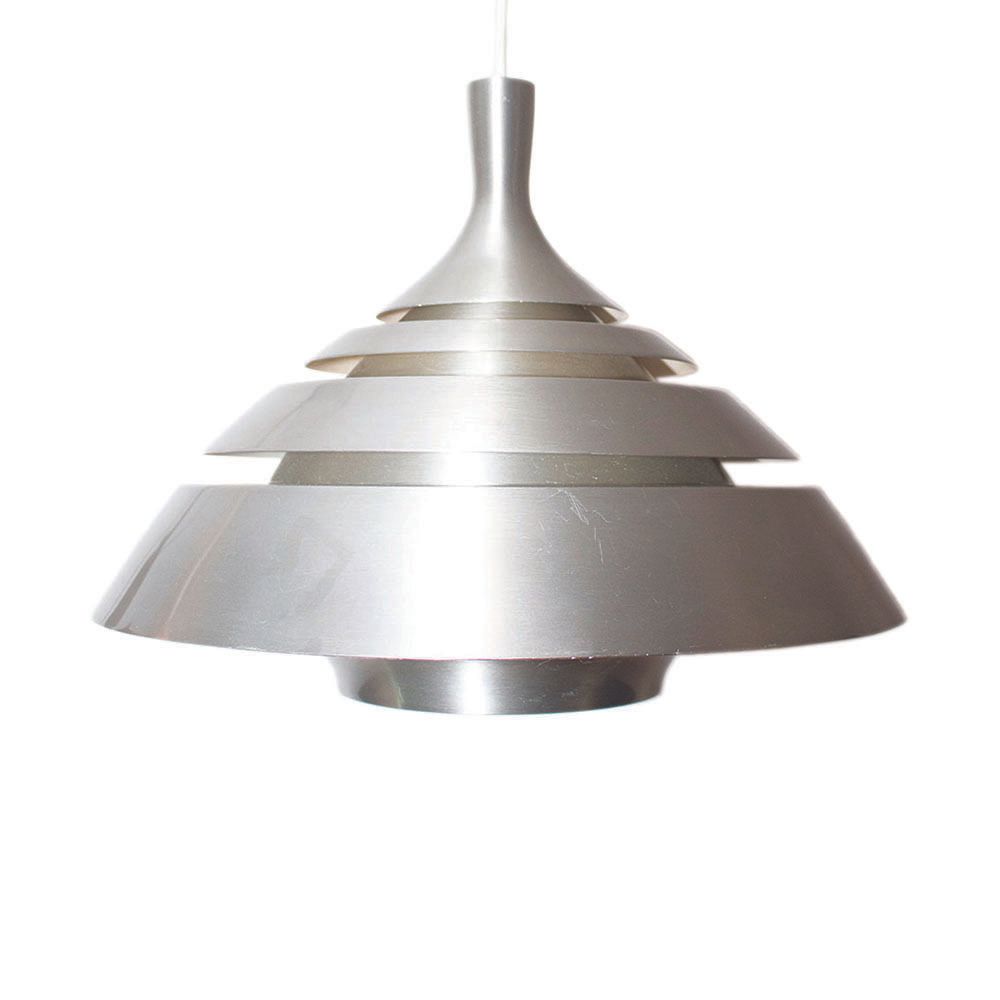Aluminum Pendant Lamp By Hans Agne Jakobsson, Sweden, 1960s photo vinterior
