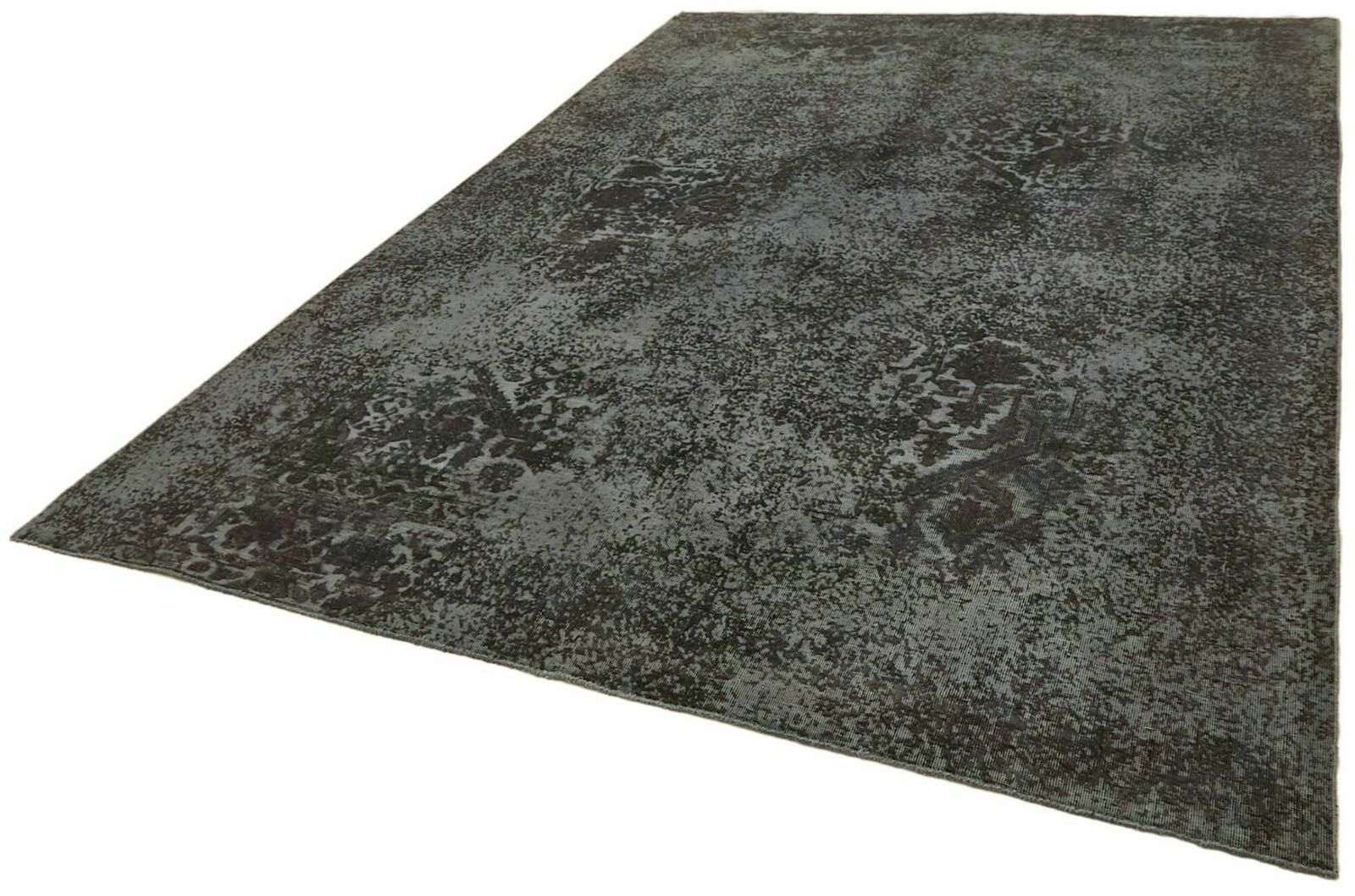 Handmade Grey 335 X 239 Cm Over Dyed Large Area Rug photo for sale
