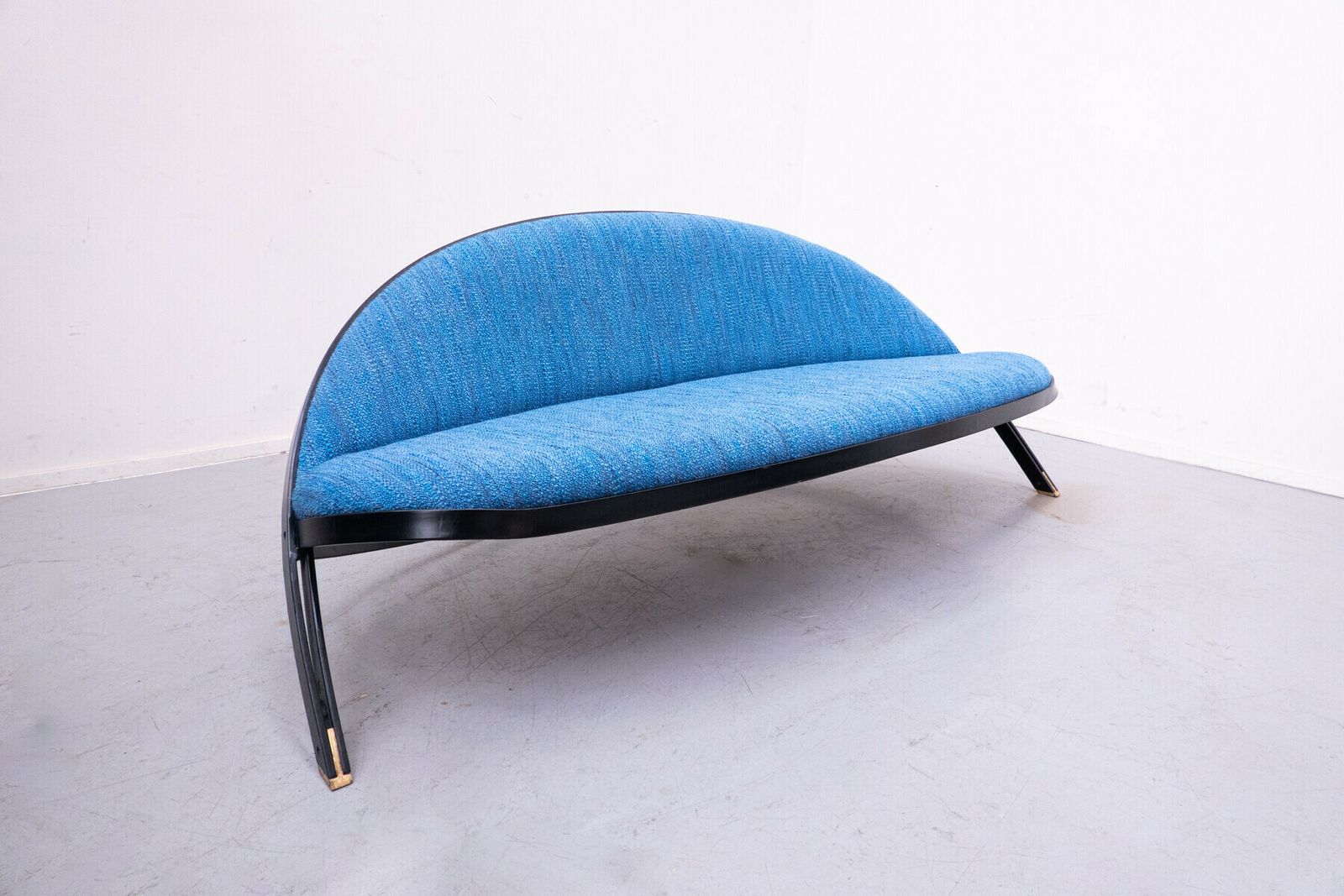 Mid Century Blue ''Saturno'' Sofa By Gastone Rinaldi For Rima photo furniture
