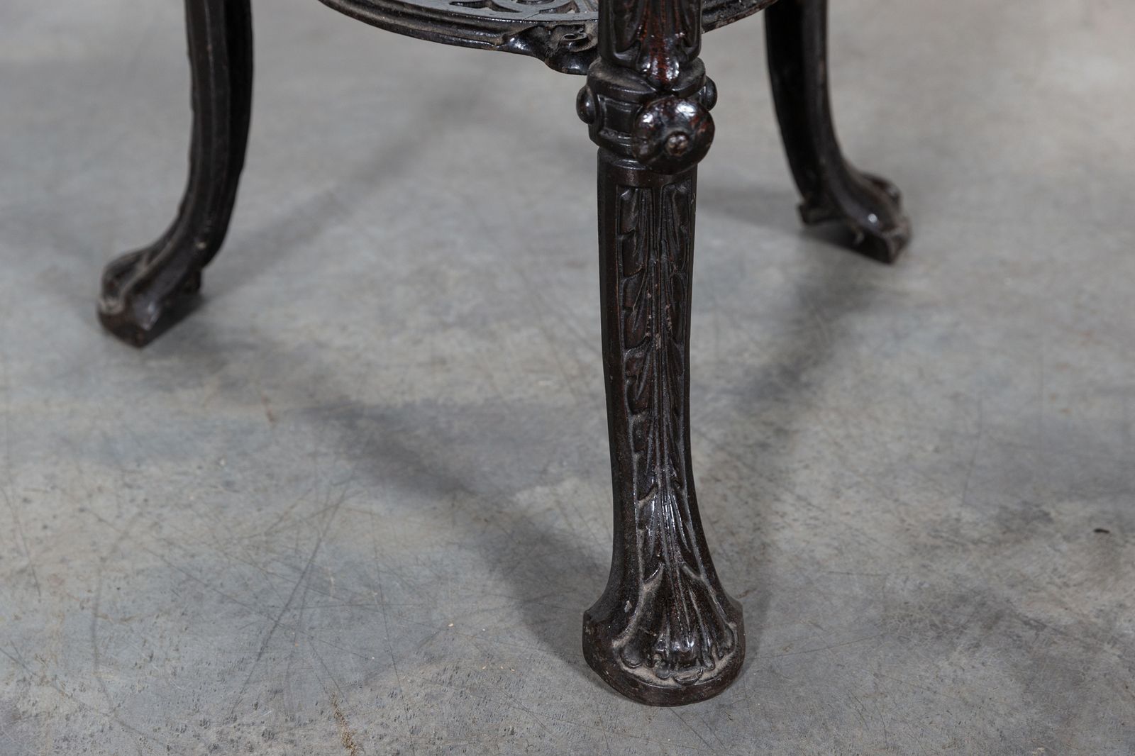 19thc English Coalbrookdale Iron & Mahogany Tavern Table photo buy