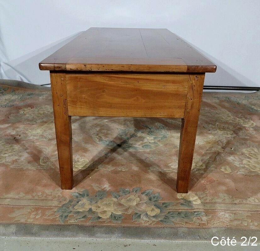 Furniture Living Room Coffee Table In Solid Cherry, 19th Century photo