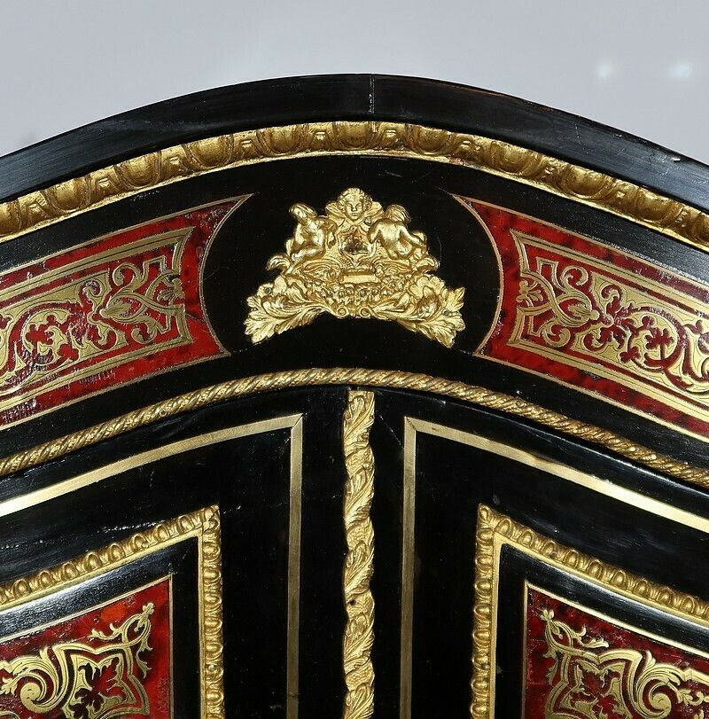 Small Cabinet In Boulle Marquetry, Napoleon III, 19th Century photo vinterior