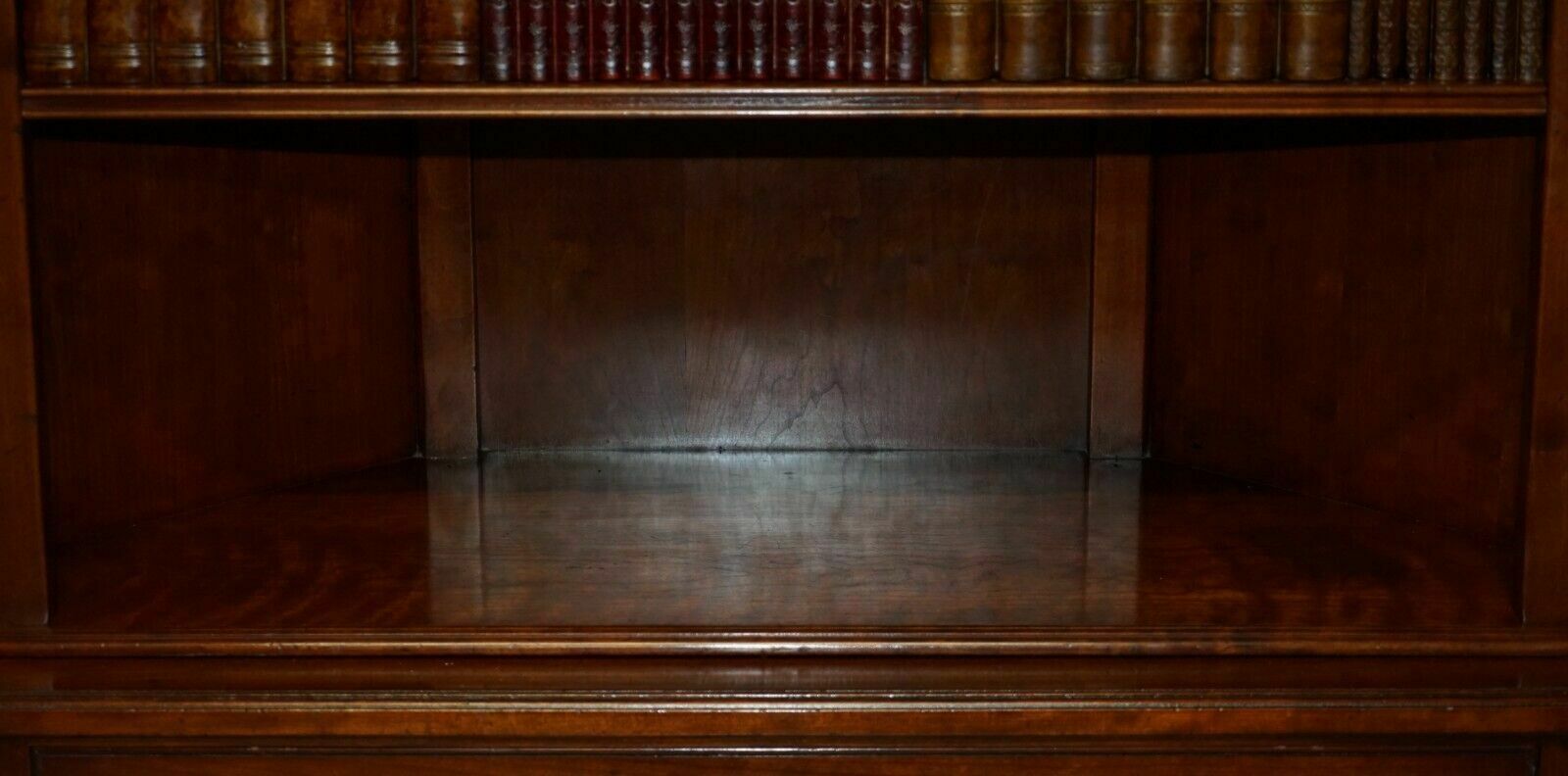Furniture 1 Of 2 Harrods London Kennedy Mahogany Bookcase Home Bar Cabinet Faux Books photo