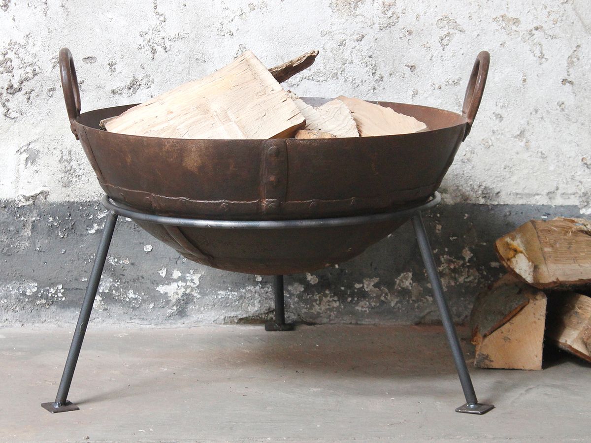 Kadai Fire Bowl Large, Traditional photo furniture
