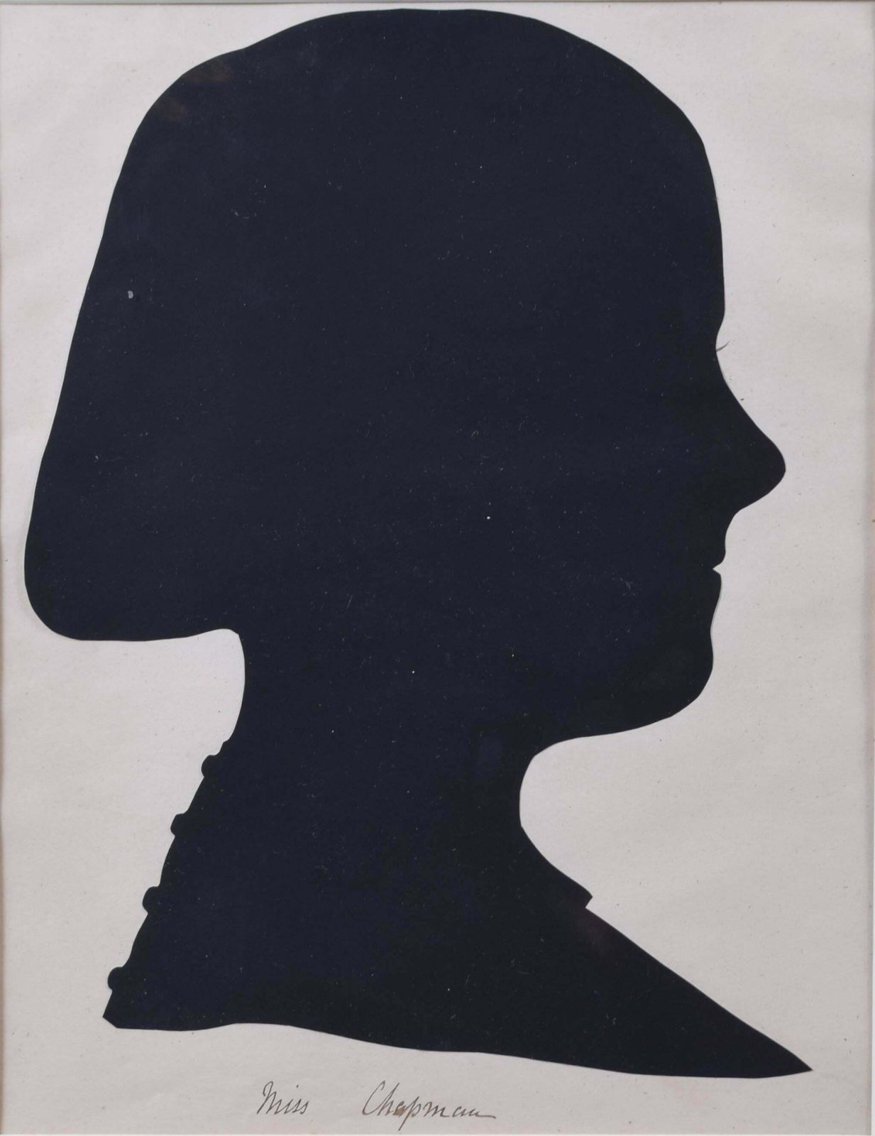 Nineteenth Century Silhouette: Miss Chapman Circa 1870 photo furniture