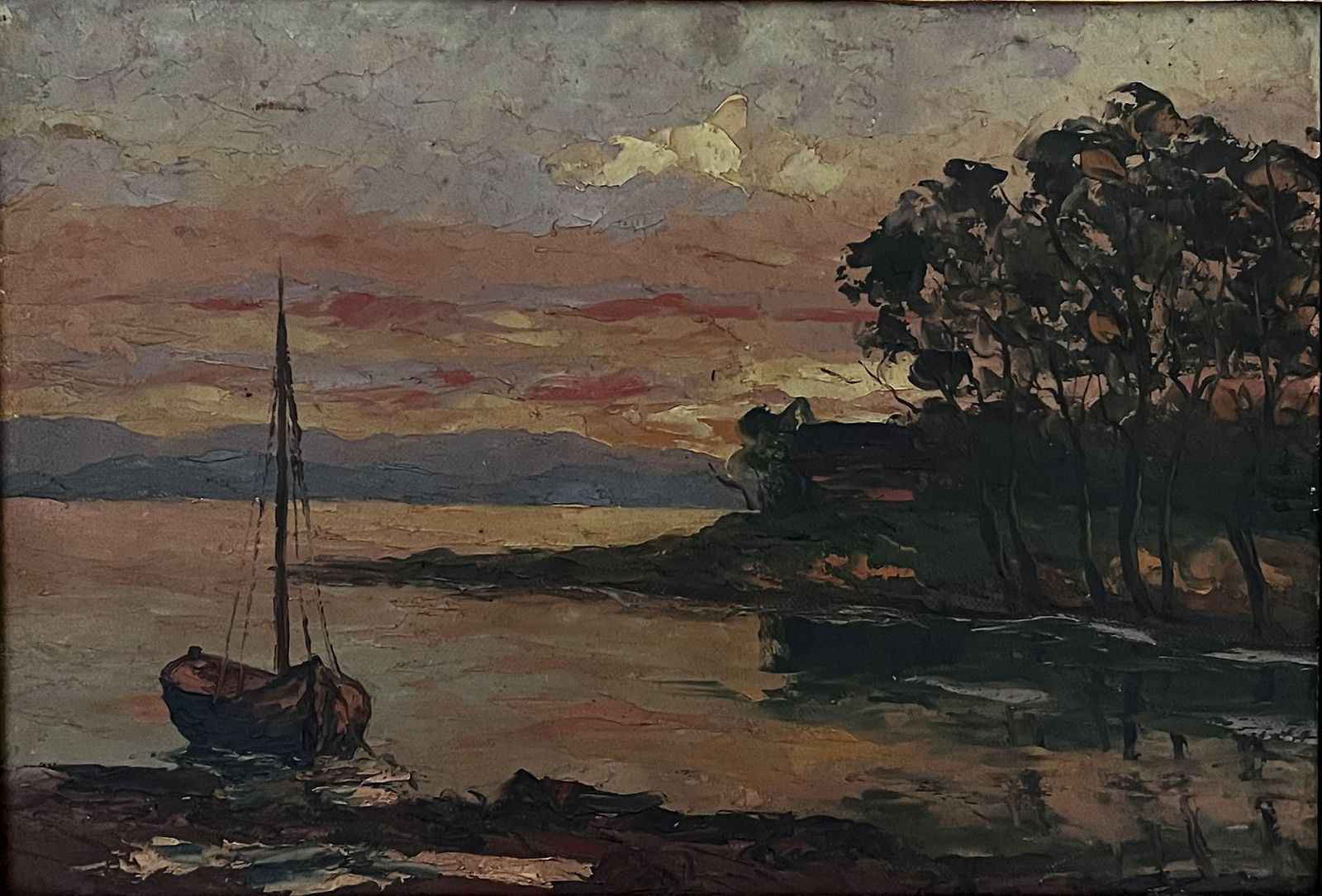 "Sun Setting On The Shore" Toegeschreven Aan Dimitri Vazine.
