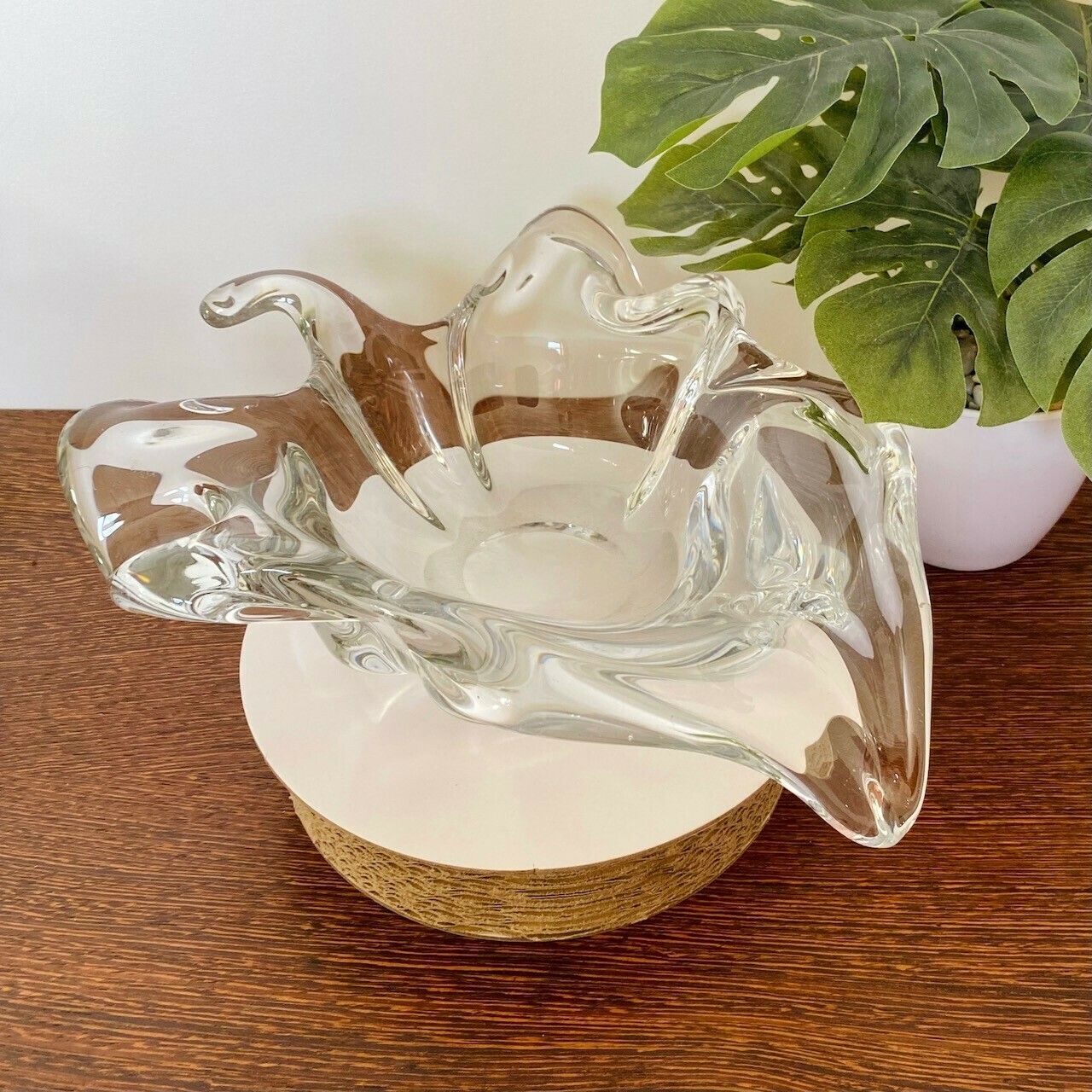 Cristallerie De Lorraine Leaf Bowl