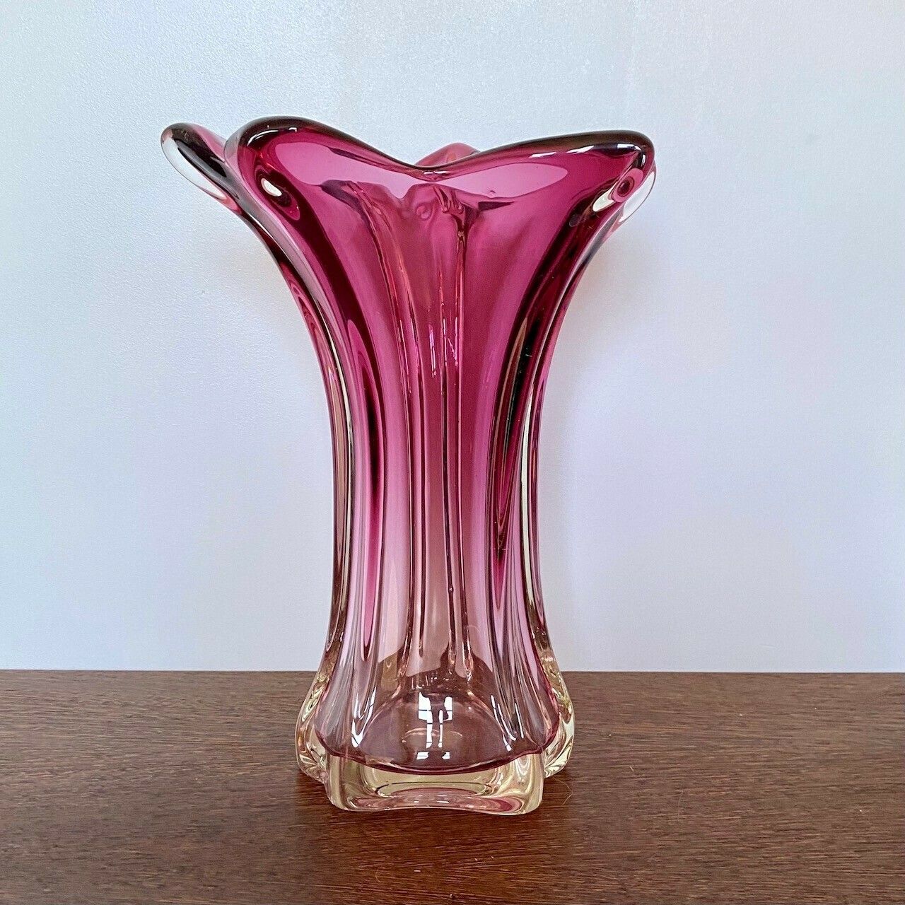 Very Large Pink Vase Of Fratelli Toso   Chambord photo buy
