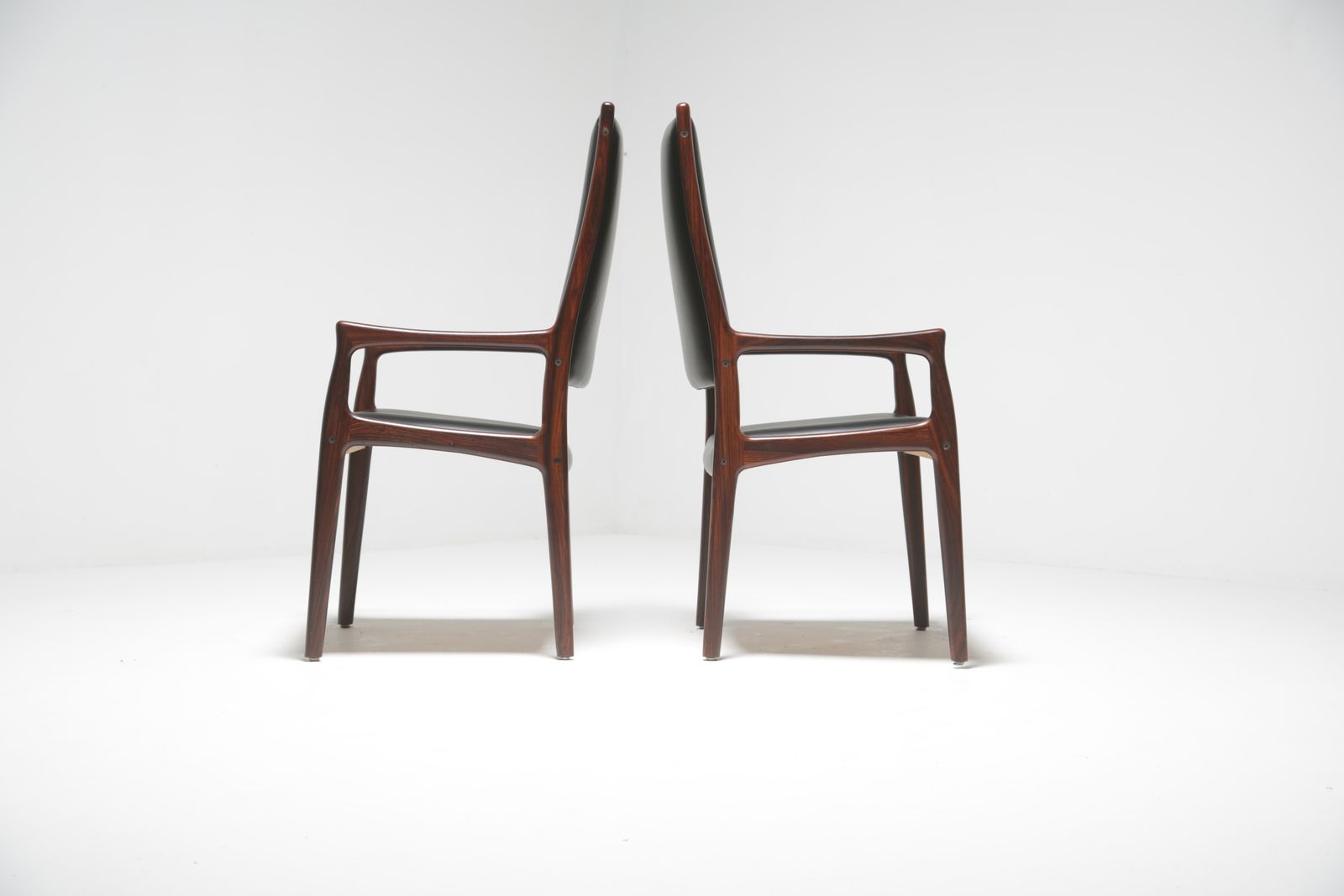 Furniture Johannes Andersen Rosewood Dining Chairs For Mogens Kold photo