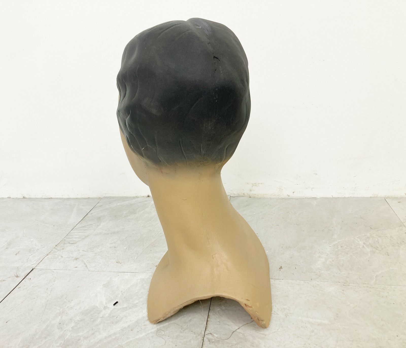 Vintage Plaster Mannequin Head, Female, 1960s photo furniture