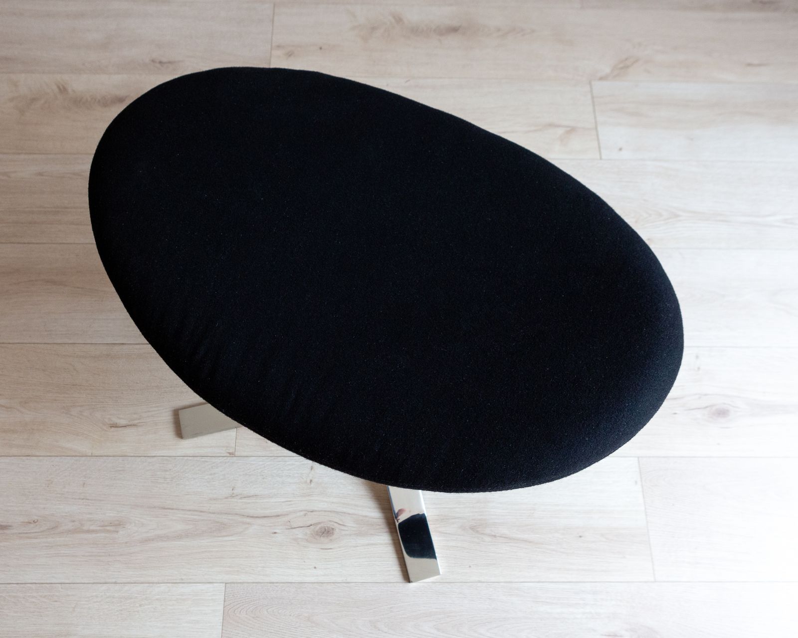 Mcm Corona Footstool Danish Ej5 Poul Volther Scandinavian Designer Ottoman Sculptural Futuristic Modernist Mid Century Steel photo 495.0