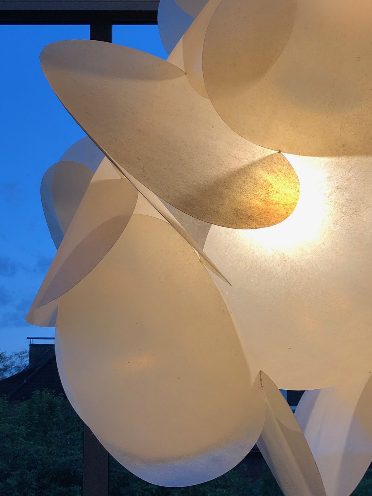Xxl Enrico Botta Fiberglass Ceiling Lamp For Sundown, 1968 photo furniture