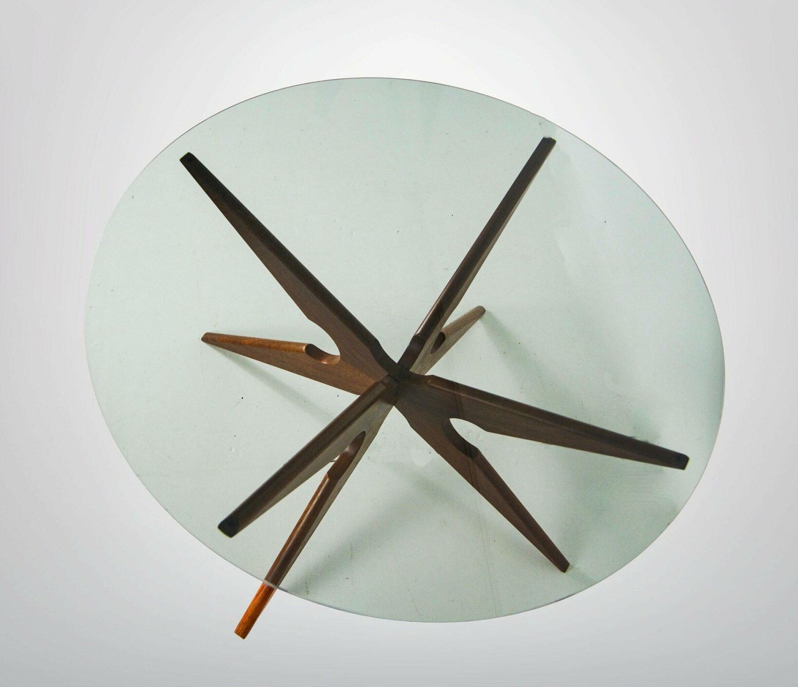Mid Century Modern Sika Mobler Denmark Teak And Smoked Glass Coffee Table 1960s Labeled photo 890.0