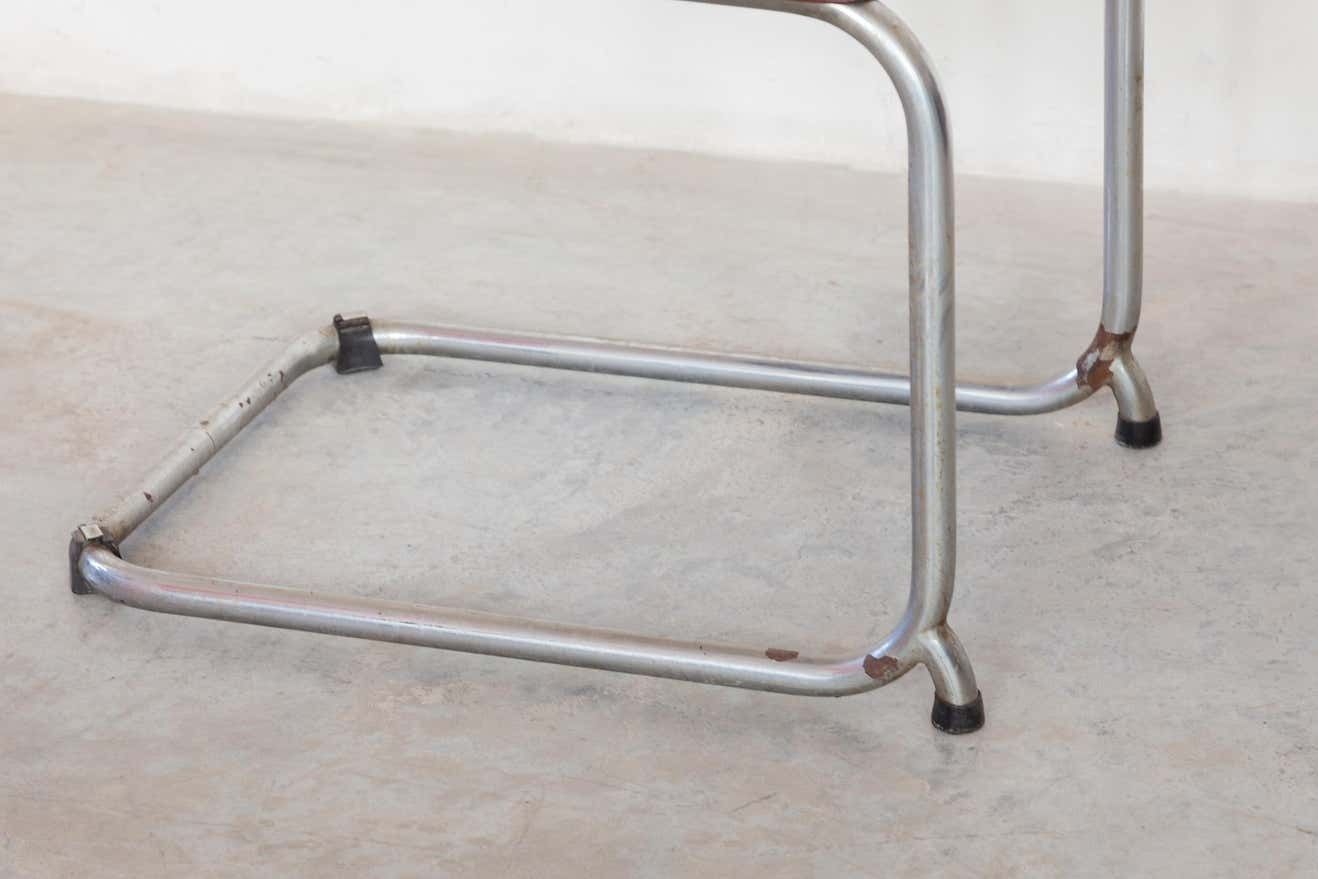 Furniture Bauhaus Very Rare Chrome Cantilever Pagholz Chairs photo