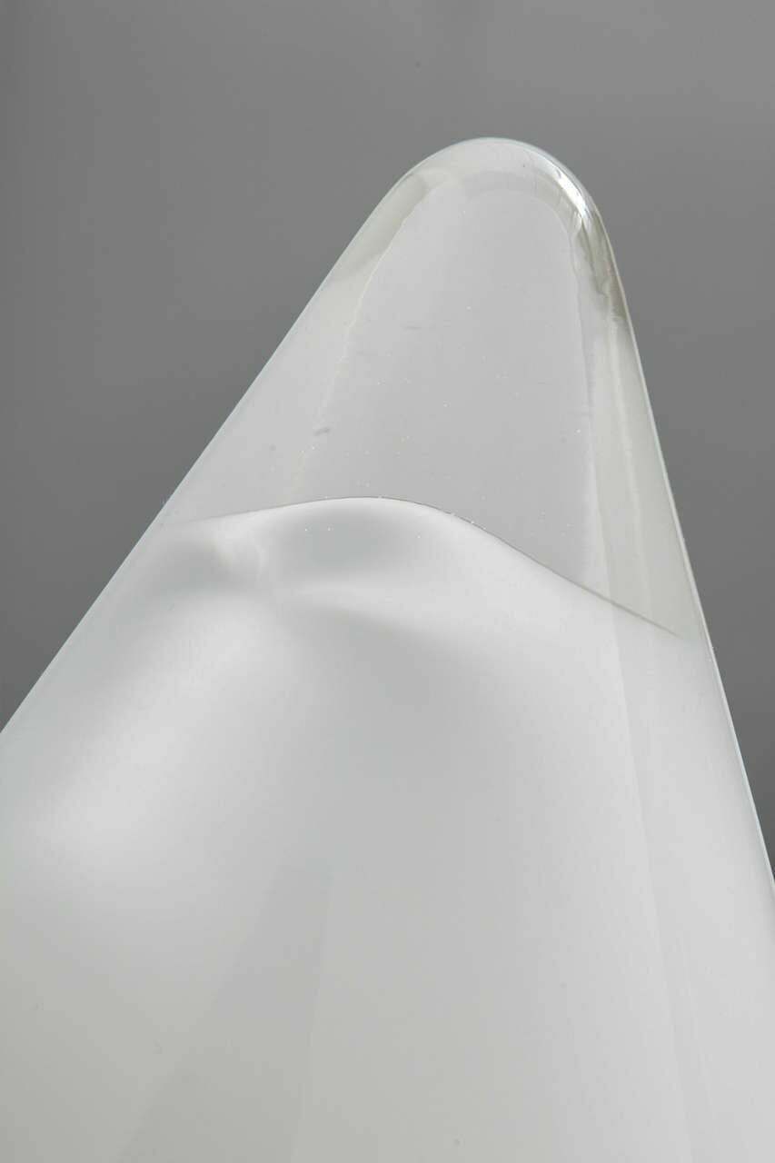 Set Of Peill And Putzler White Opaline Glass Table Lamps, Denmark photo for sale