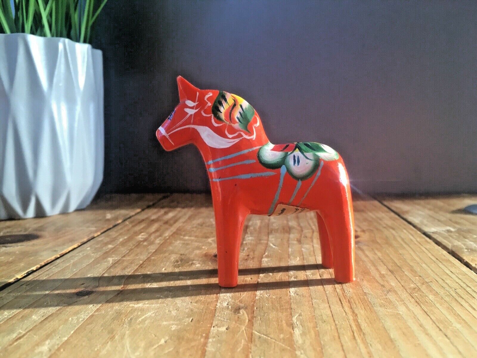 3" Vintage 50's John Gudmunds Swedish Folk Art Dala Horse Dalahemslojd Dalahest
