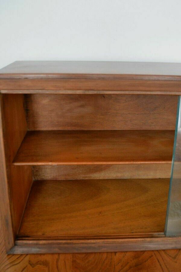 Vintage Shop Display Cabinet With Glass Sliding Doors photo 240.0