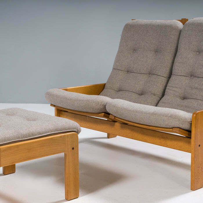 photo furniture Yngve Ekström For Swedese Set Of Two Sofas And Footstool Set, 1960s