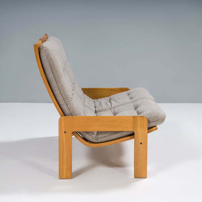 photo vinterior Yngve Ekström For Swedese Set Of Two Sofas And Footstool Set, 1960s