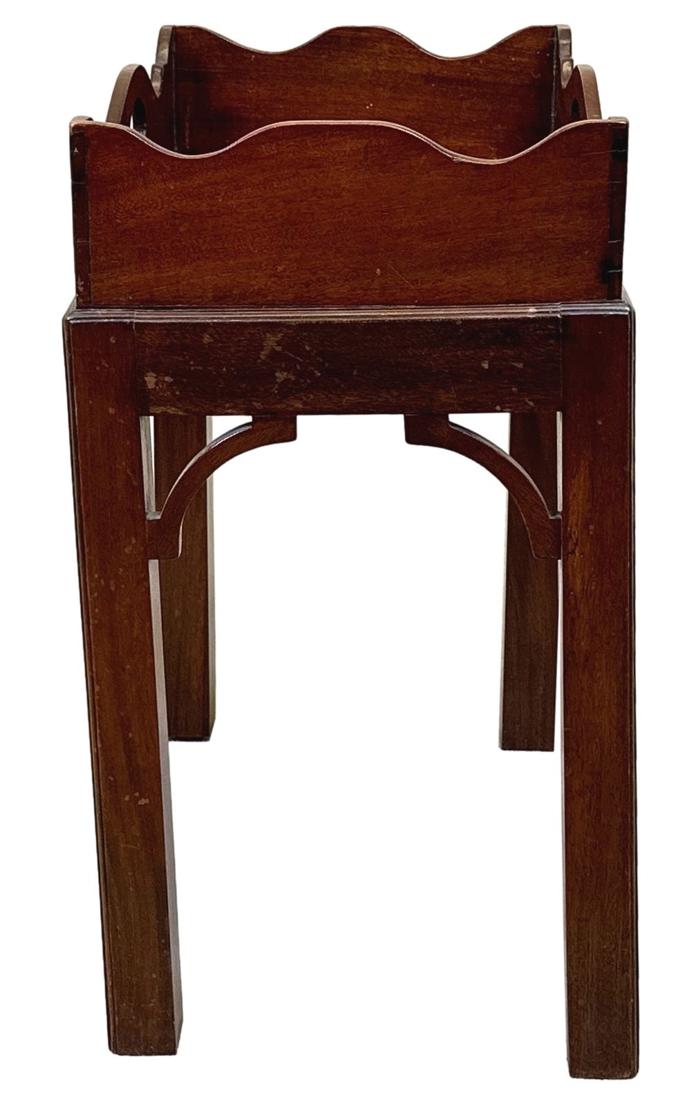 photo furniture Small Georgian Mahogany Butlers Tray On Stand (England, Circa 1800)