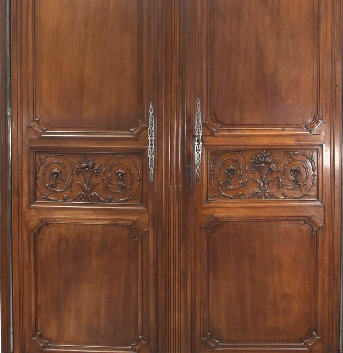 Bordelaise Castle Wardrobe In Solid Mahogany, 18th Century photo for sale