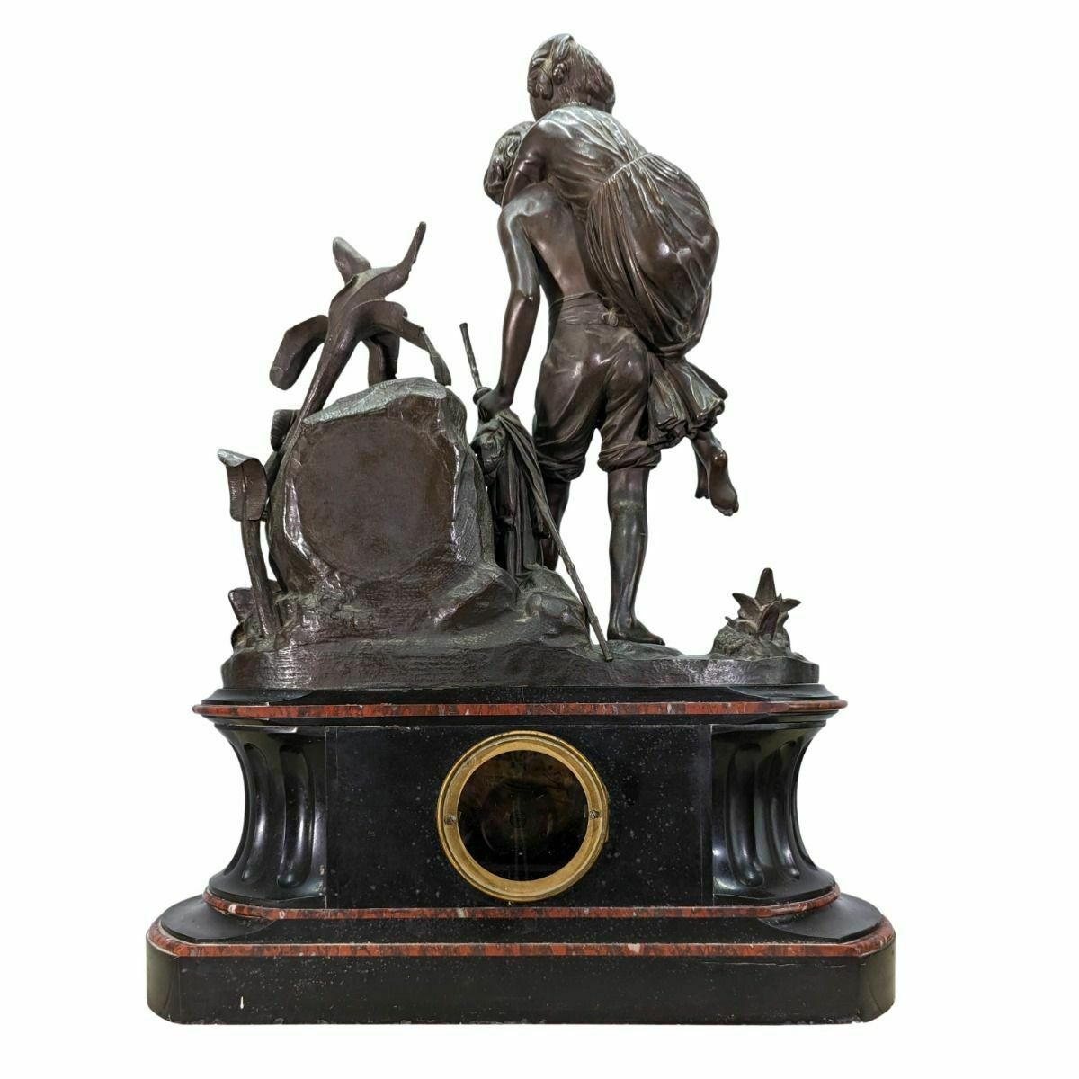 19th Century Bronze Trim Paul And Virginia By Charles Cumberworth "The Passage Of The Torrent" photo 42180.0
