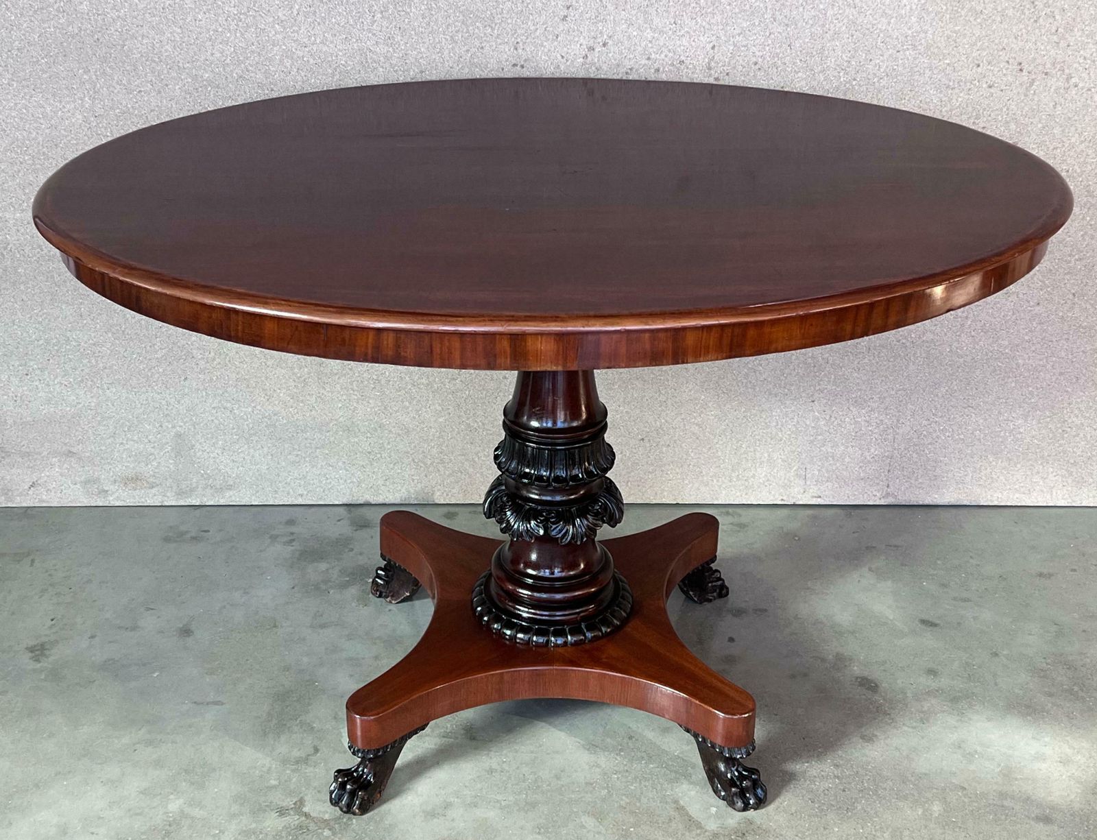 Mahogany Oval Table Circa The 19th Century photo furniture