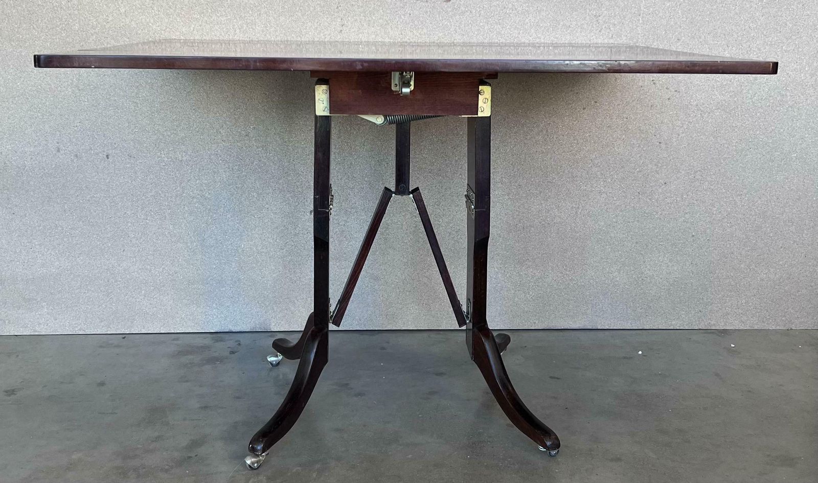 Mid Century Modern Convertible Liftable Coffee Dining Table photo vintage