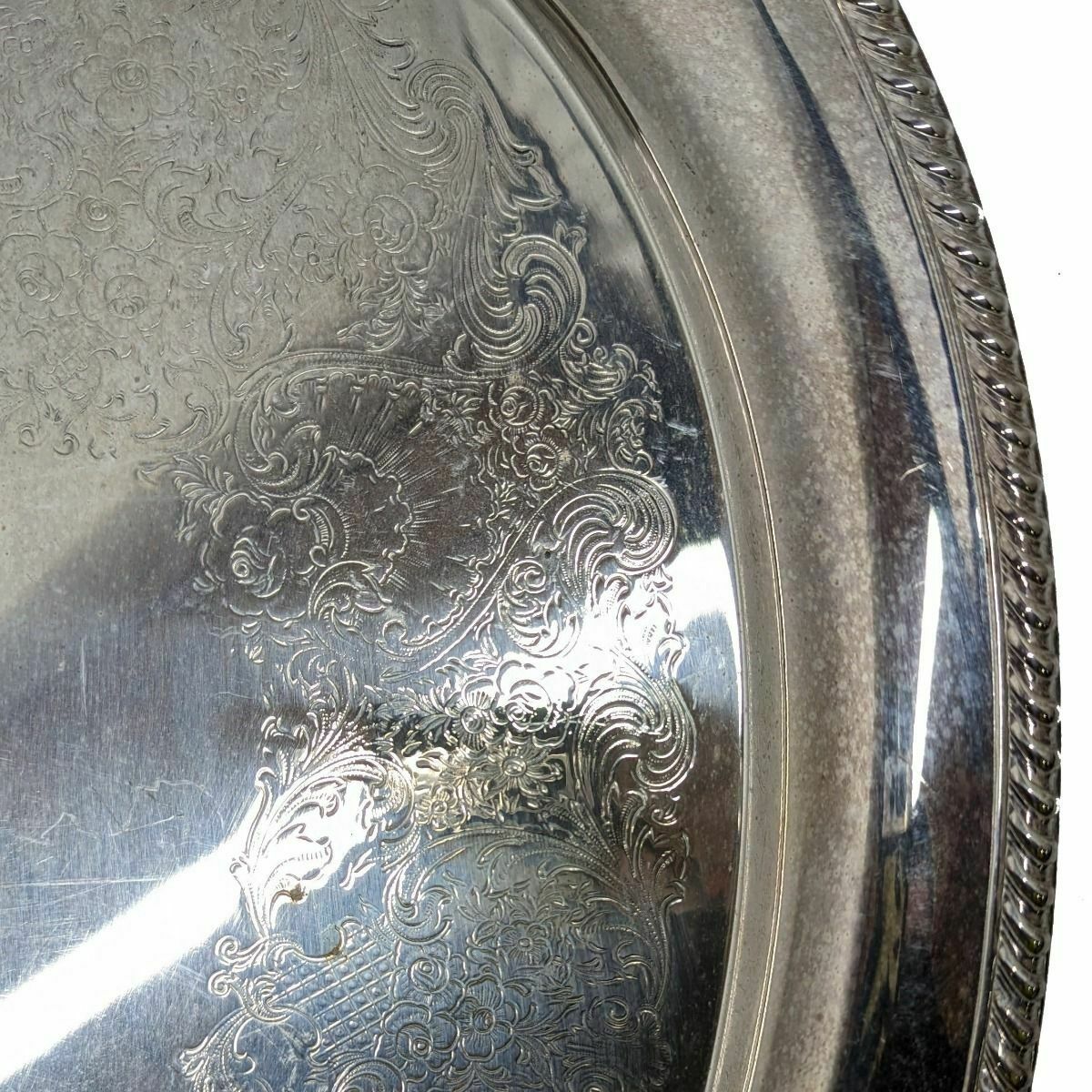 Metal Dish Engraved With Arabesques, 1900 Period photo 255.0